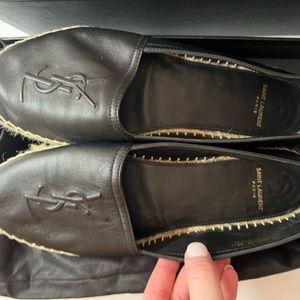 YSL black espadrilles size 38.5 (8.5 US)
